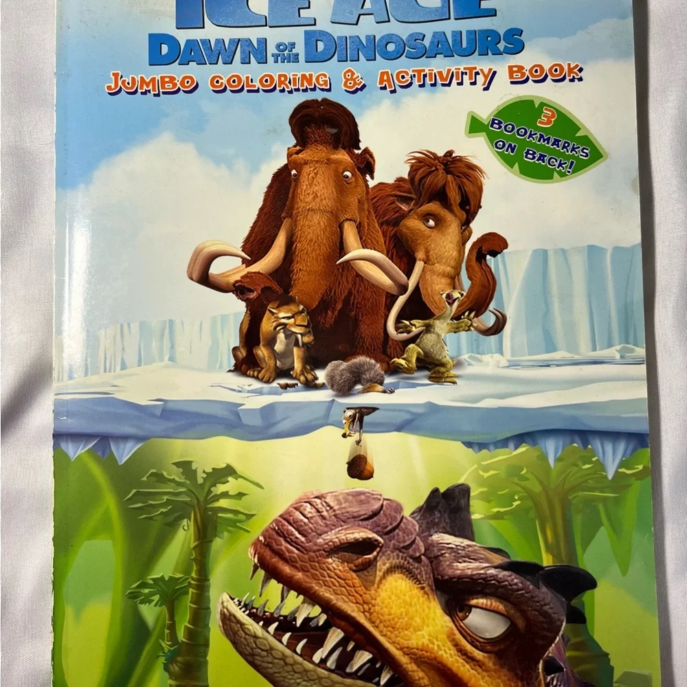 Ice Age Dawn of‎ the Dinosaurs 2009 Jumbo Coloring Activity Book Kids